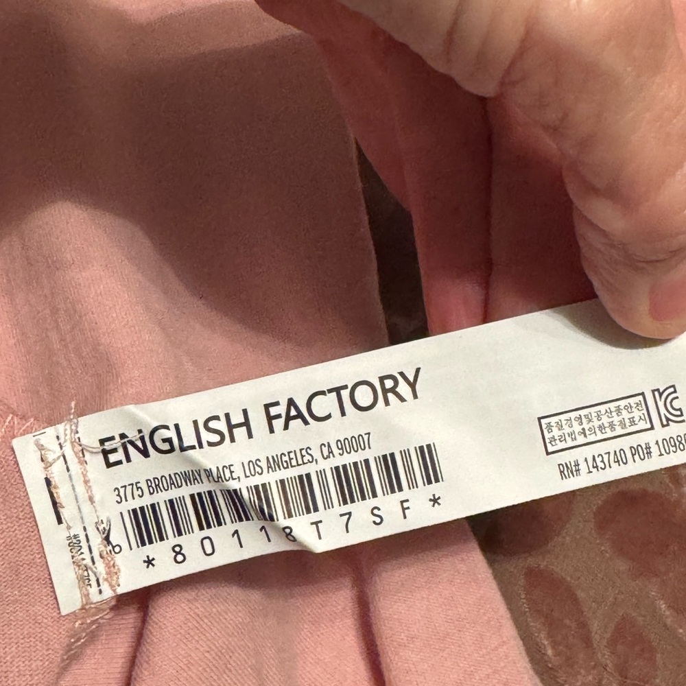 English Factory Pink Ruffle Sleeve Top - Picture 5 of 5